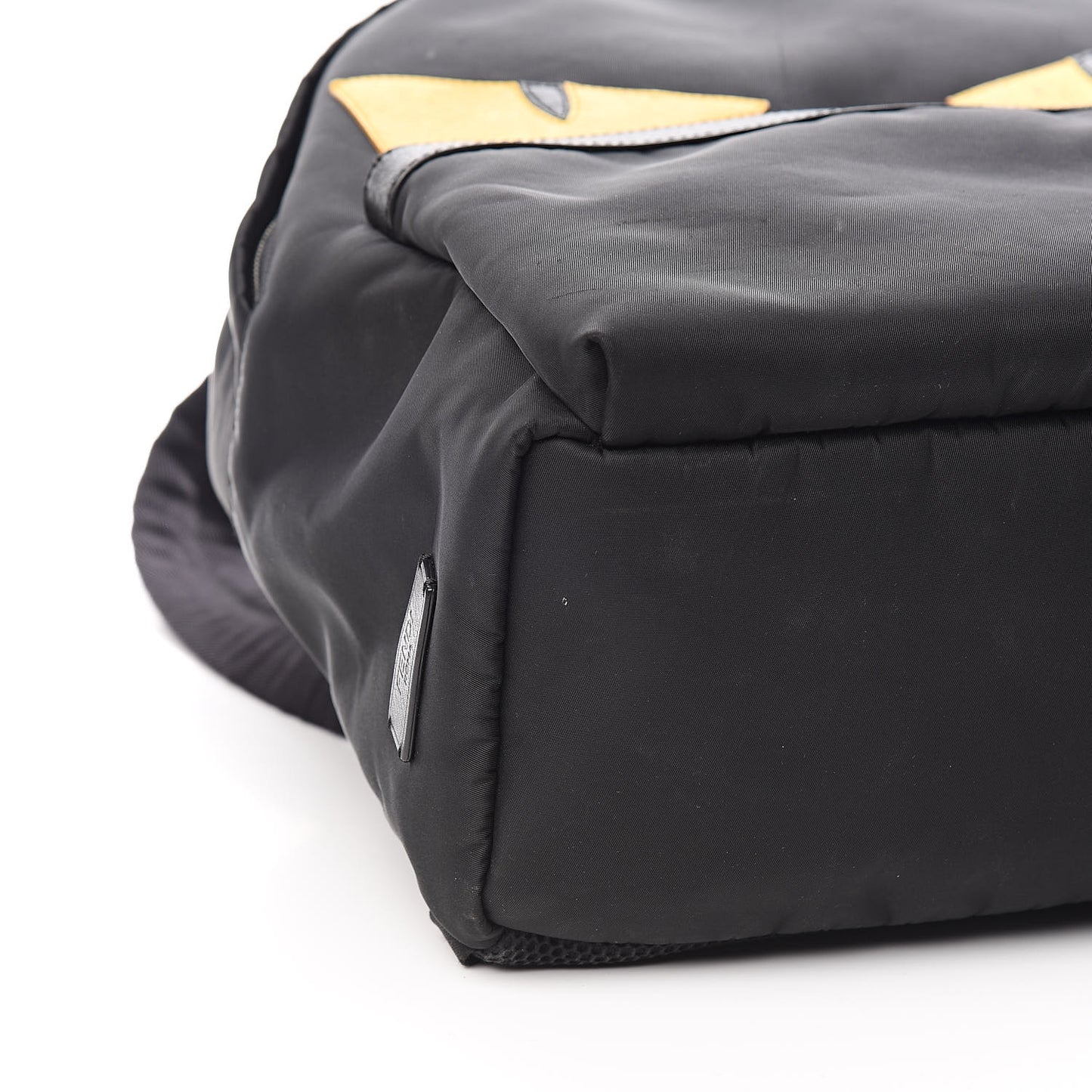 Nylon Vitello Elite Monster Eyes Rounded Backpack Black Yellow