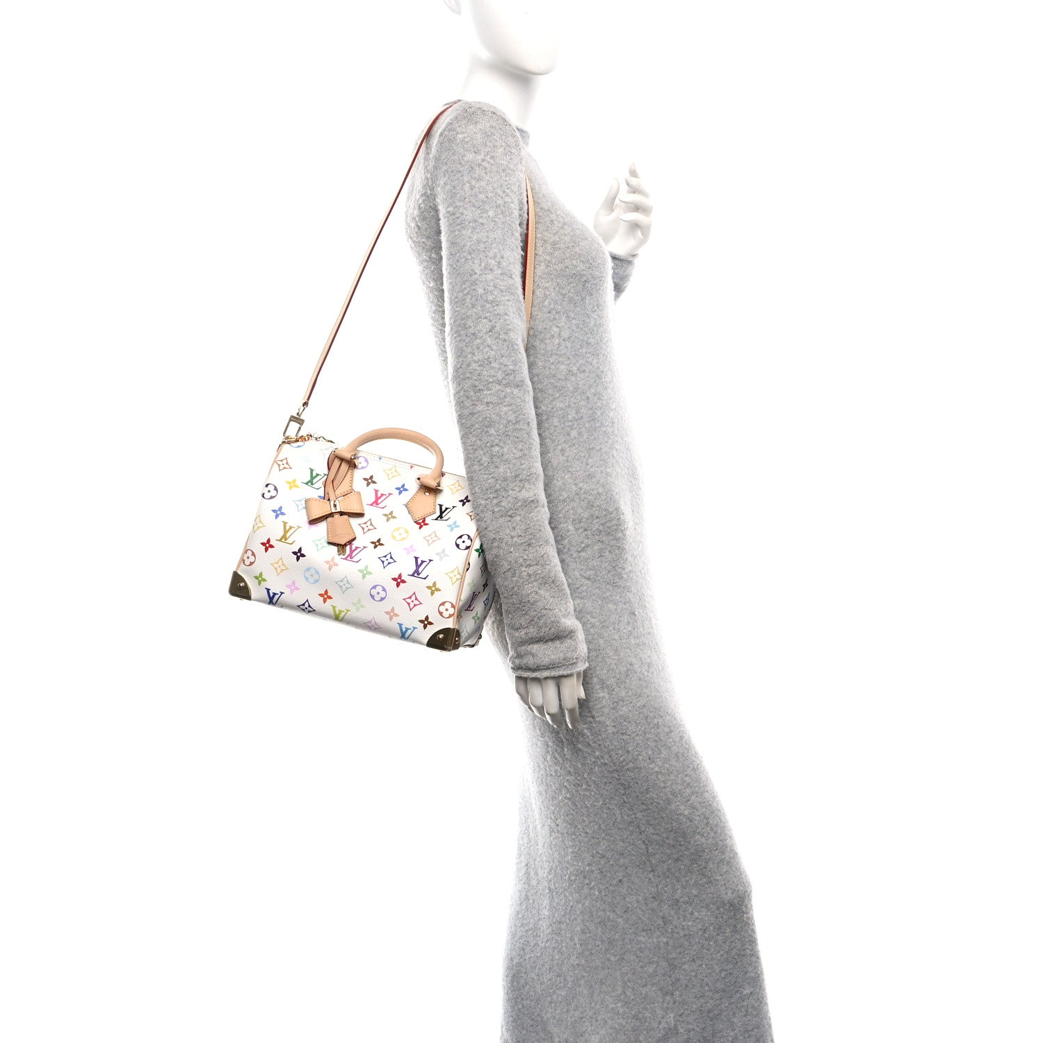 Louis Vuitton LV X TM Monogram Multicolor Speedy Bandouliere 25 White 2 of 9