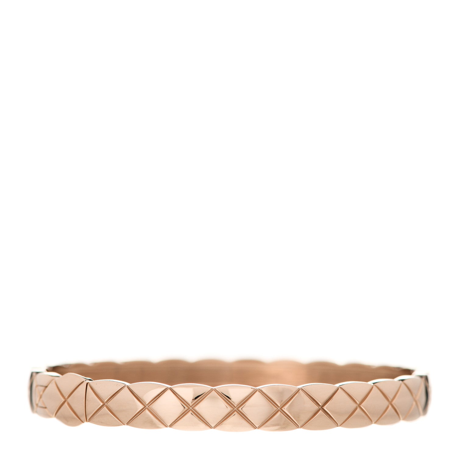 Chanel 18K Beige Gold Coco Crush Bangle Bracelet S 2 of 4