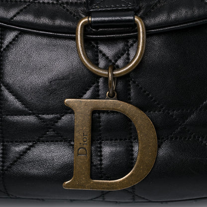 Christian Dior Lambskin Cannage Flap Messenger Bag Black 19 of 19