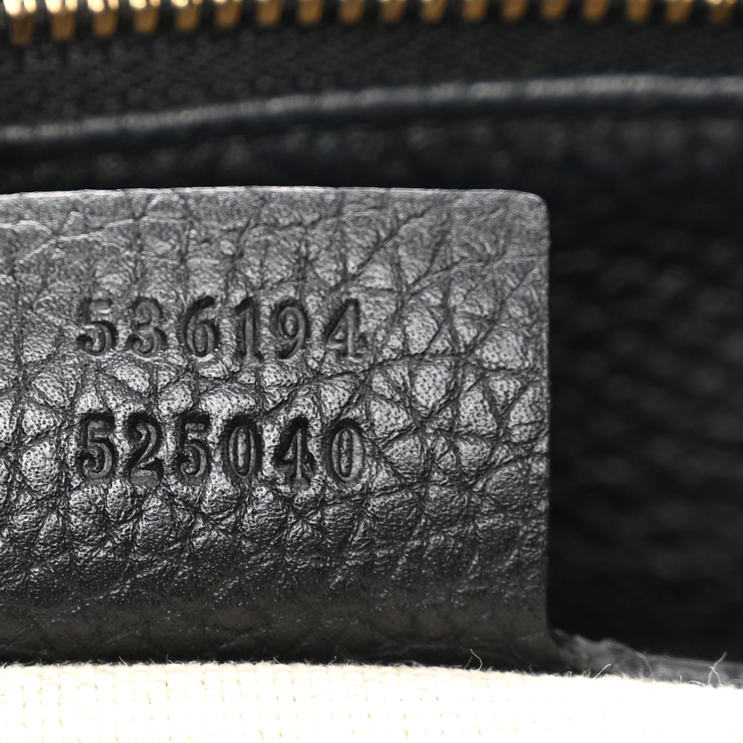 Pebbled Calfskin Large Soho Hobo Black