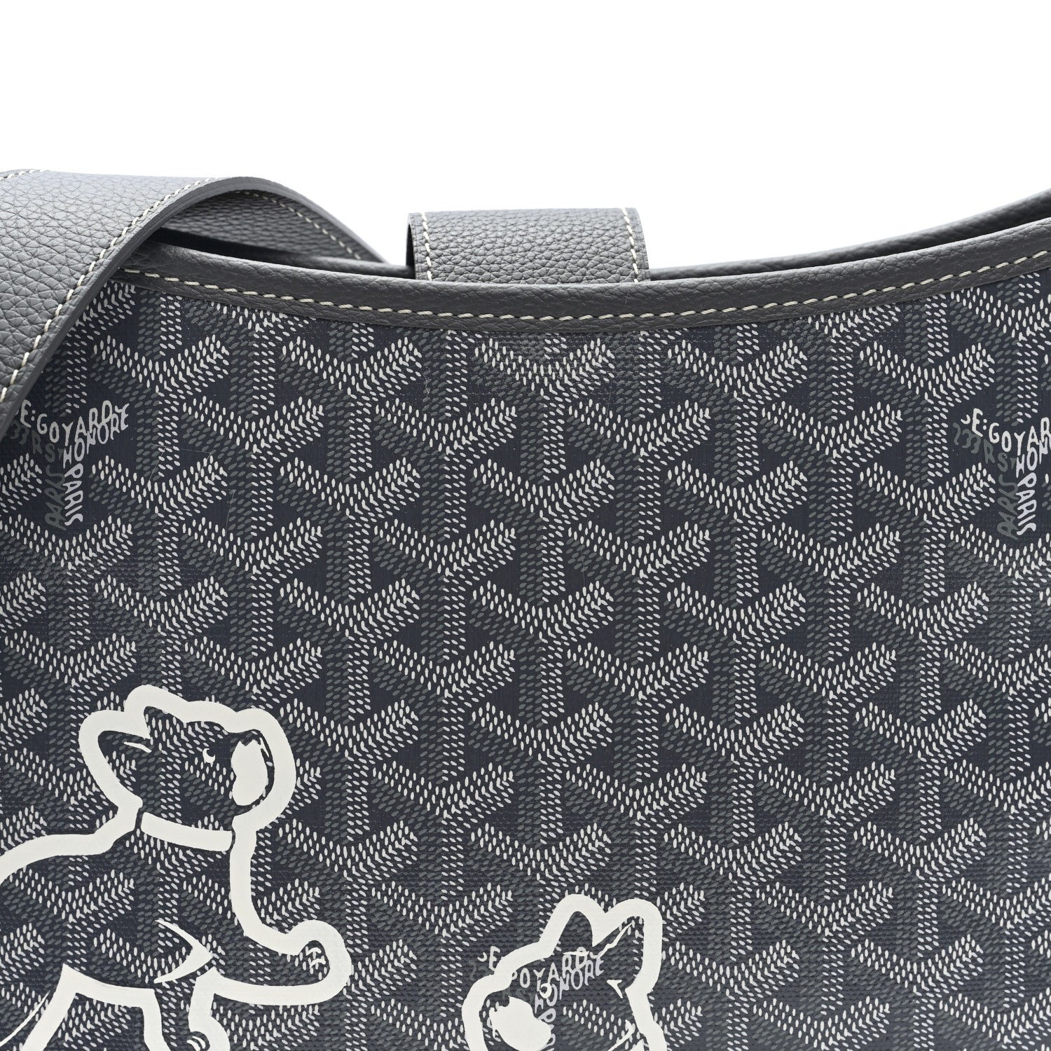 Goyard Goyardine Musette PM Bag Grey 7 of 9