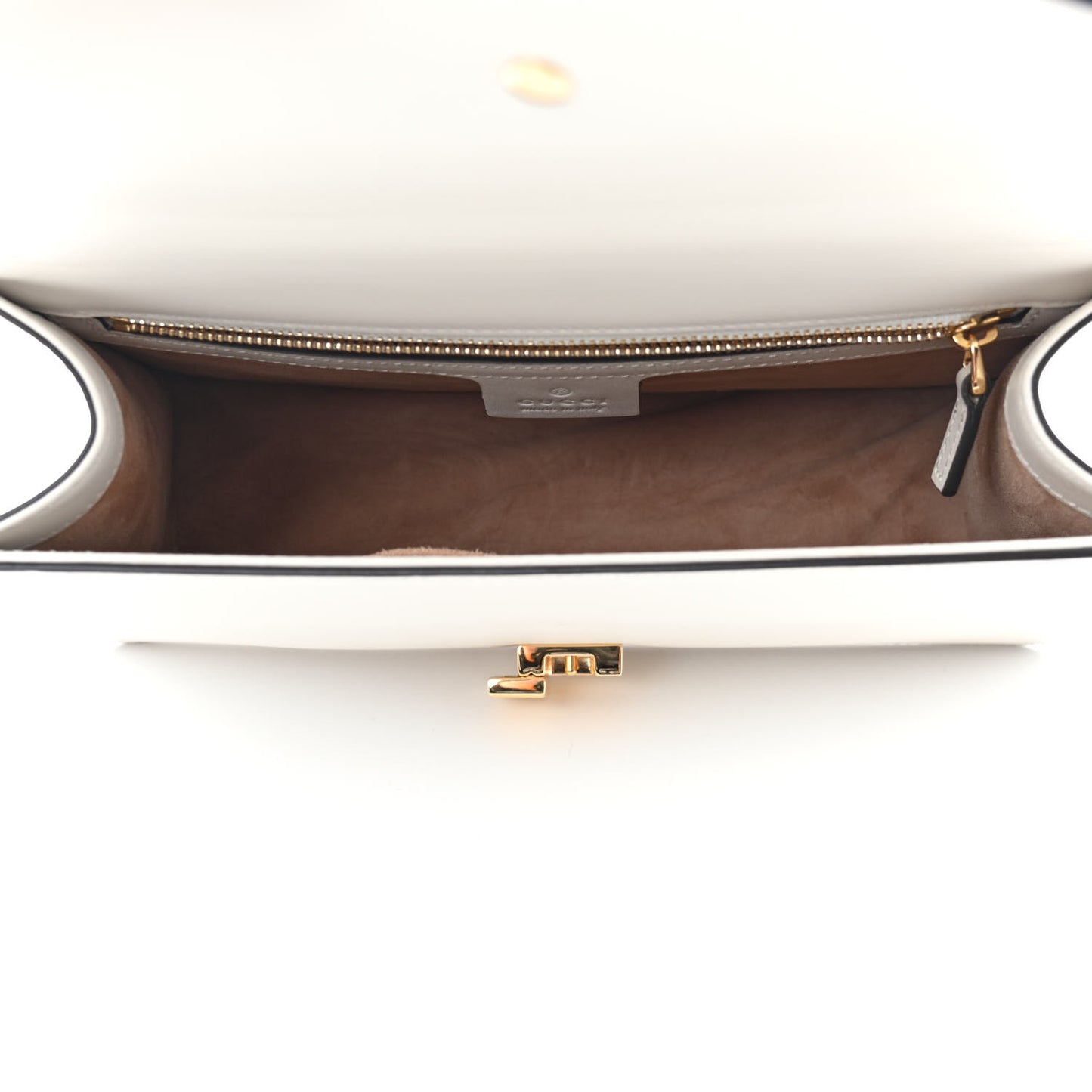 Calfskin Small Sylvie Shoulder Bag Off White