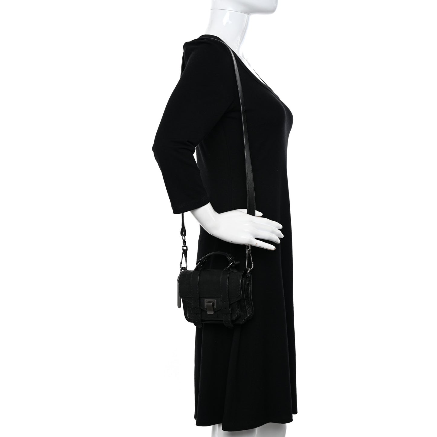 Lambskin Micro PS1 Satchel Black