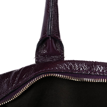 Saint Laurent Textured Patent Medium Easy Sac Purple 15 of 15