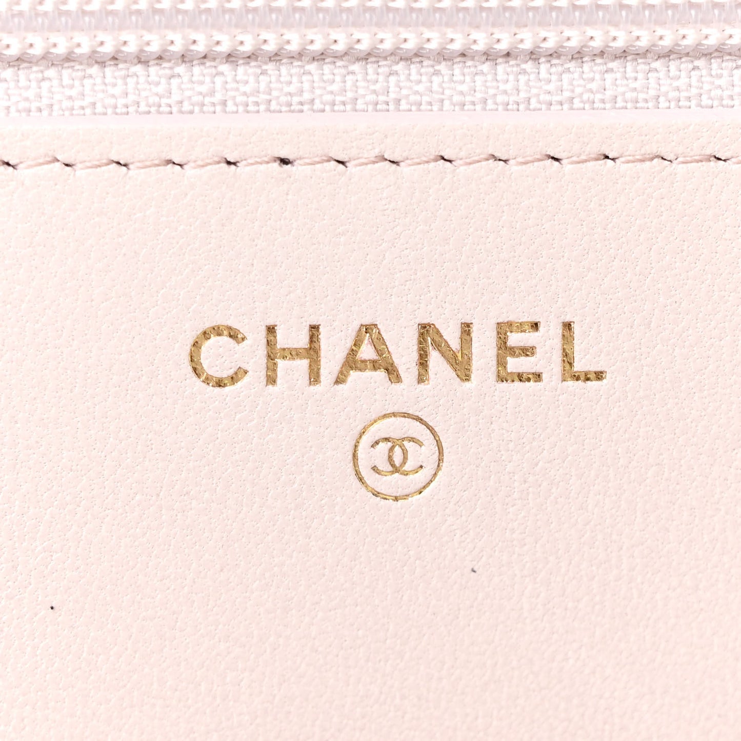 Lambskin Quilted Chanel 19 Wallet On Chain WOC Light Pink