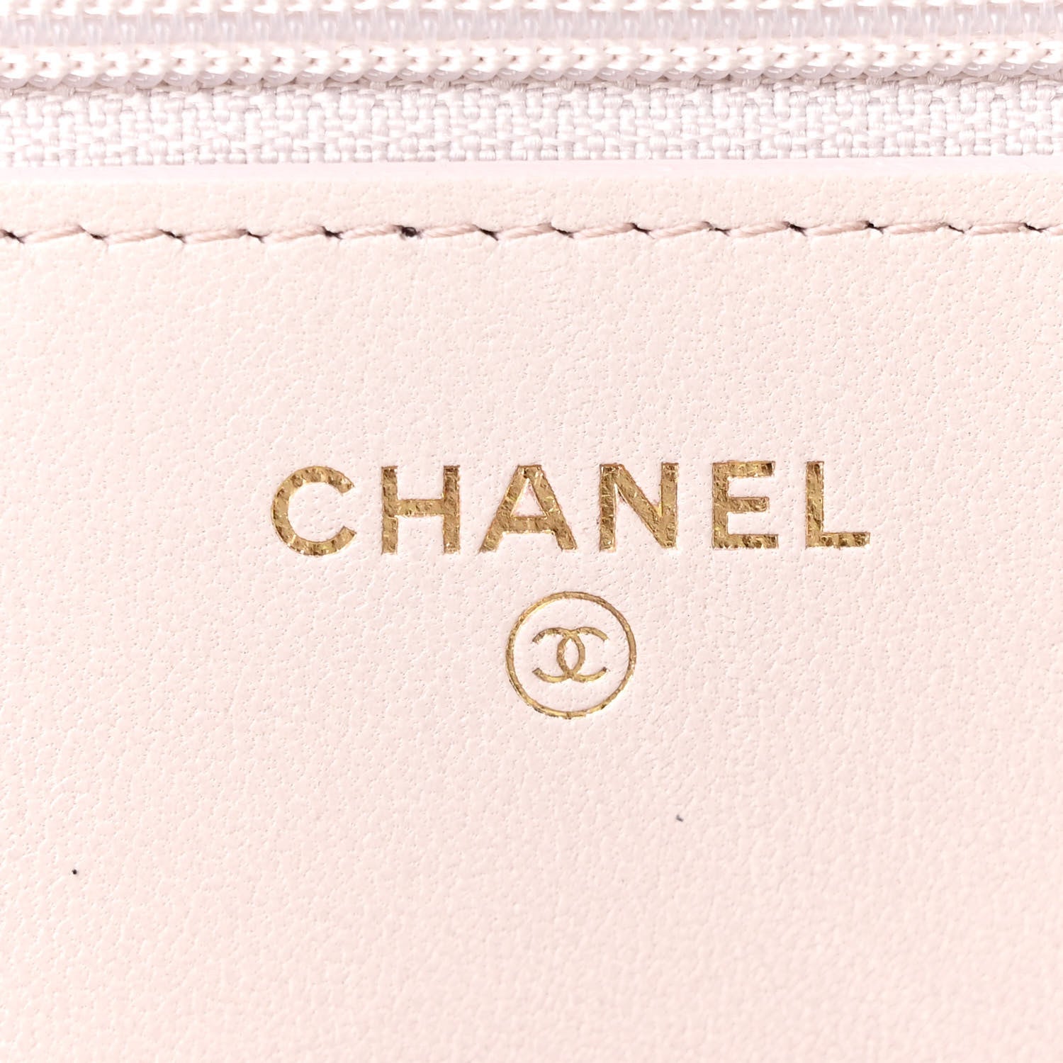 Chanel Lambskin Quilted Chanel 19 Wallet On Chain WOC Light Pink 6 of 12