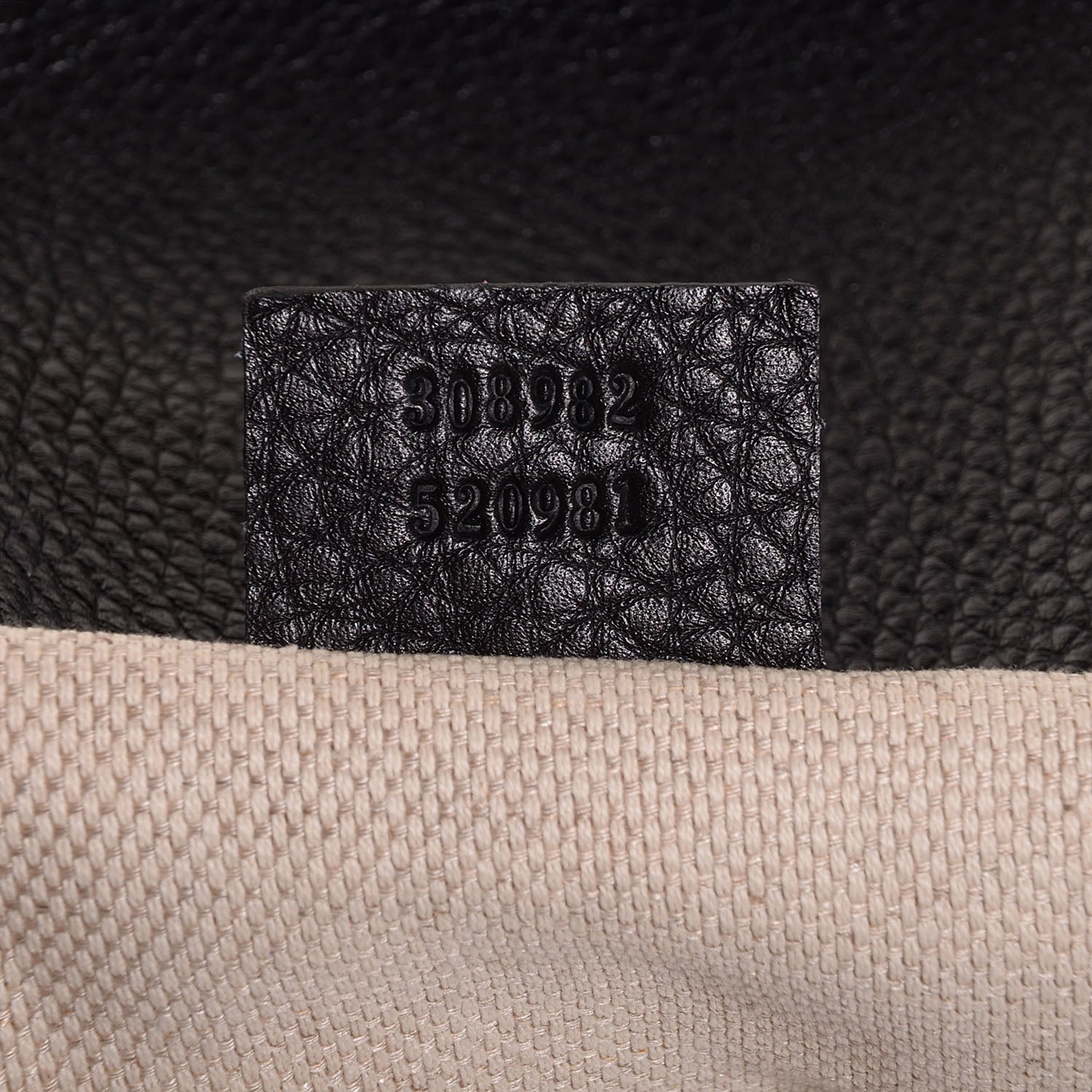 Gucci Pebbled Calfskin Studded Medium Soho Chain Shoulder Bag Black 7 of 9