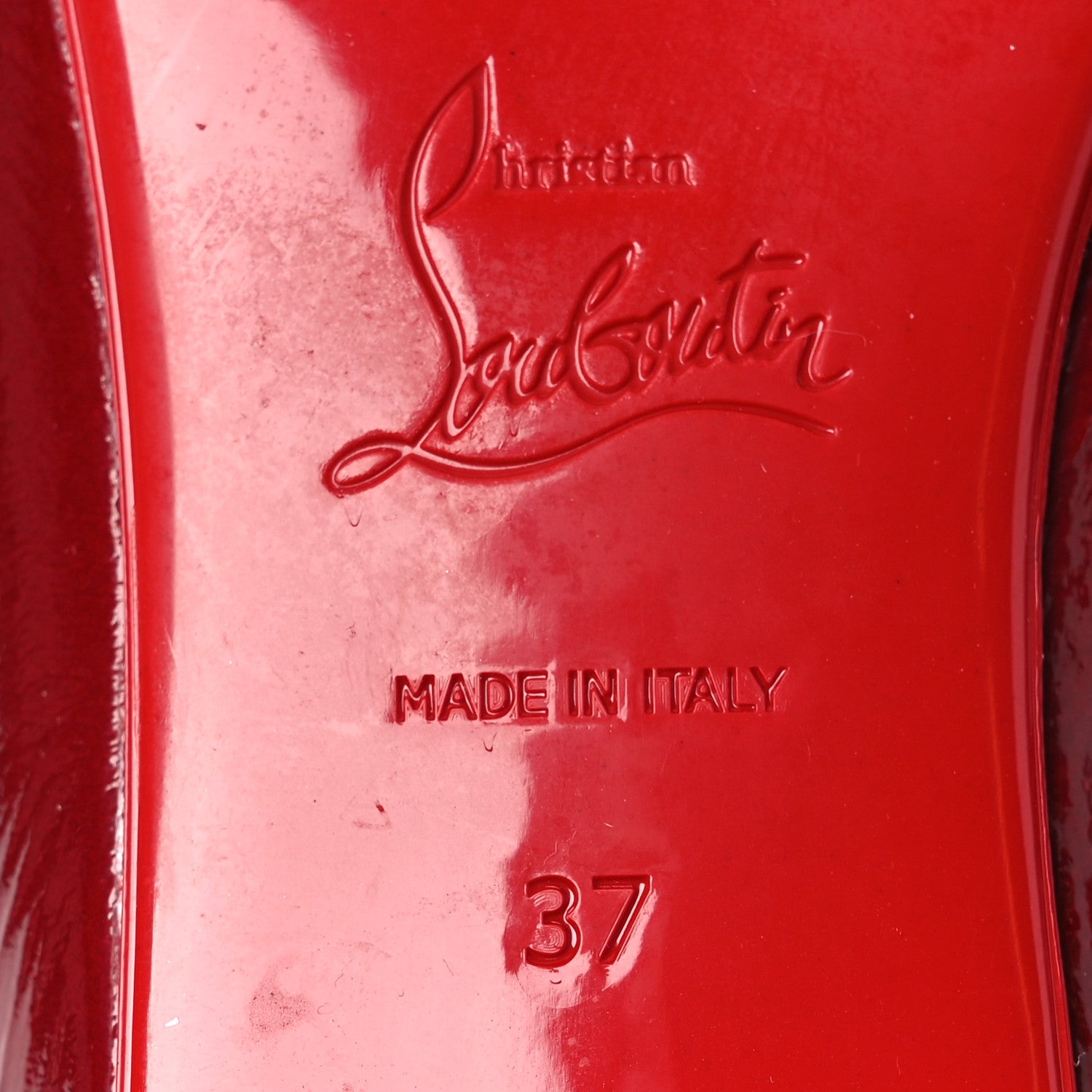 Christian Louboutin Patent Sweetie Jane Ballerina Flats 37 Loubi 7 of 9