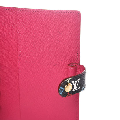 Louis Vuitton Monogram Multicolor Small Ring Agenda Cover Black Grenade 7 of 8