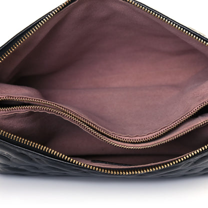 Louis Vuitton Lambskin Embossed Monogram Coussin PM Black 5 of 12