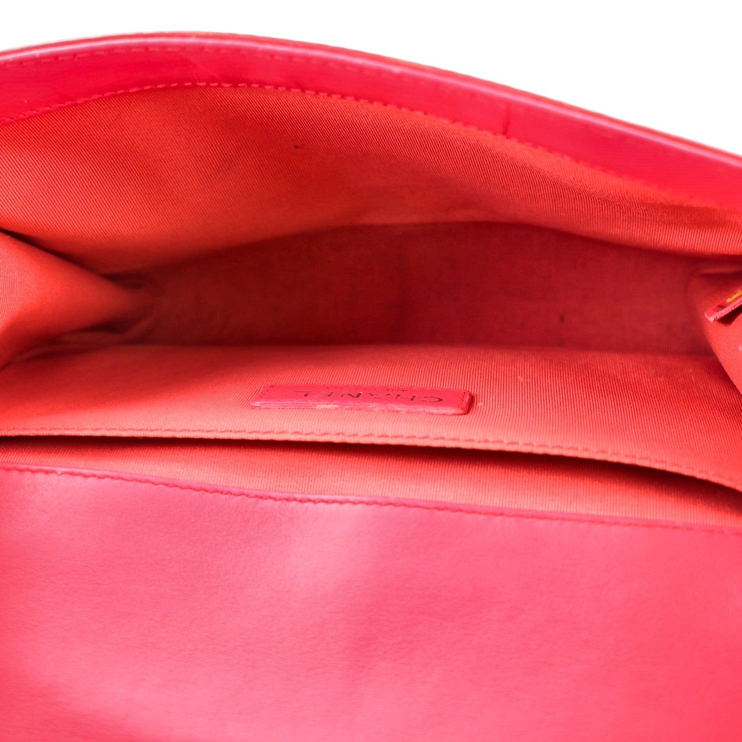 Chanel Patent Calfskin Enamel Quilted Medium Boy Flap Dark Pink 4 of 9