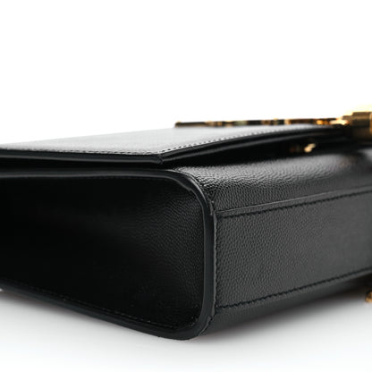 Saint Laurent Grain De Poudre Medium Classic Monogram Kate Tassel Satchel Black 9 of 12