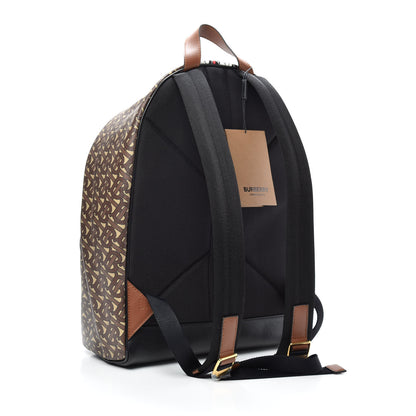 Burberry E-Canvas Monogram Stripe Backpack Bridle Brown 3 of 9