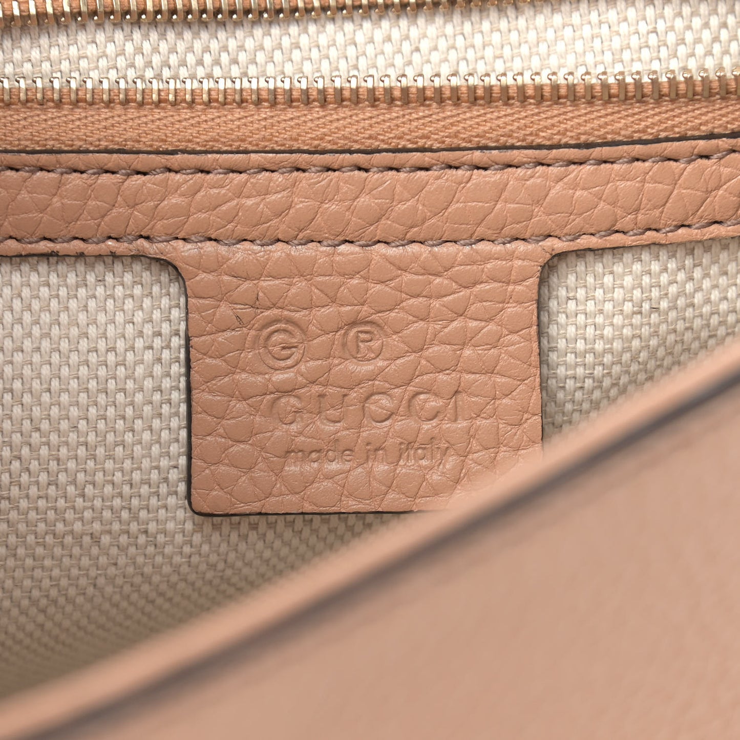 Pebbled Calfskin Medium Soho Flap Crossbody Camelia