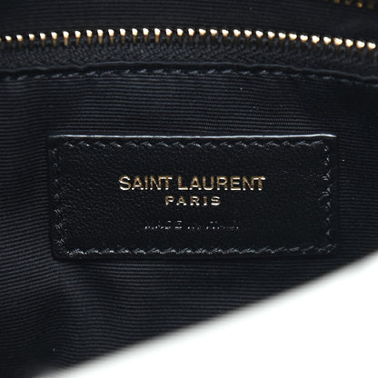Saint Laurent Boucle Tweed Quilted Toy Loulou Puffer Monogram Chain Satchel Crema Soft 6 of 9