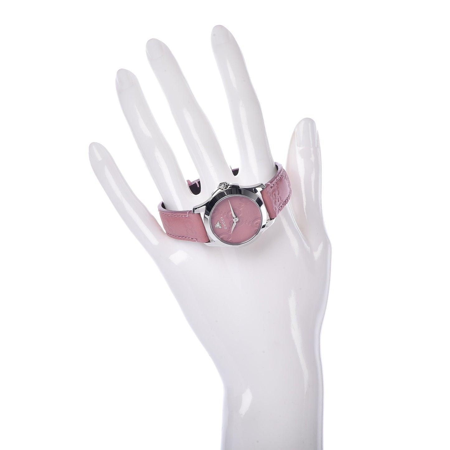 Stainless Steel Calfskin 27mm G-Timeless Quartz Watch Pink