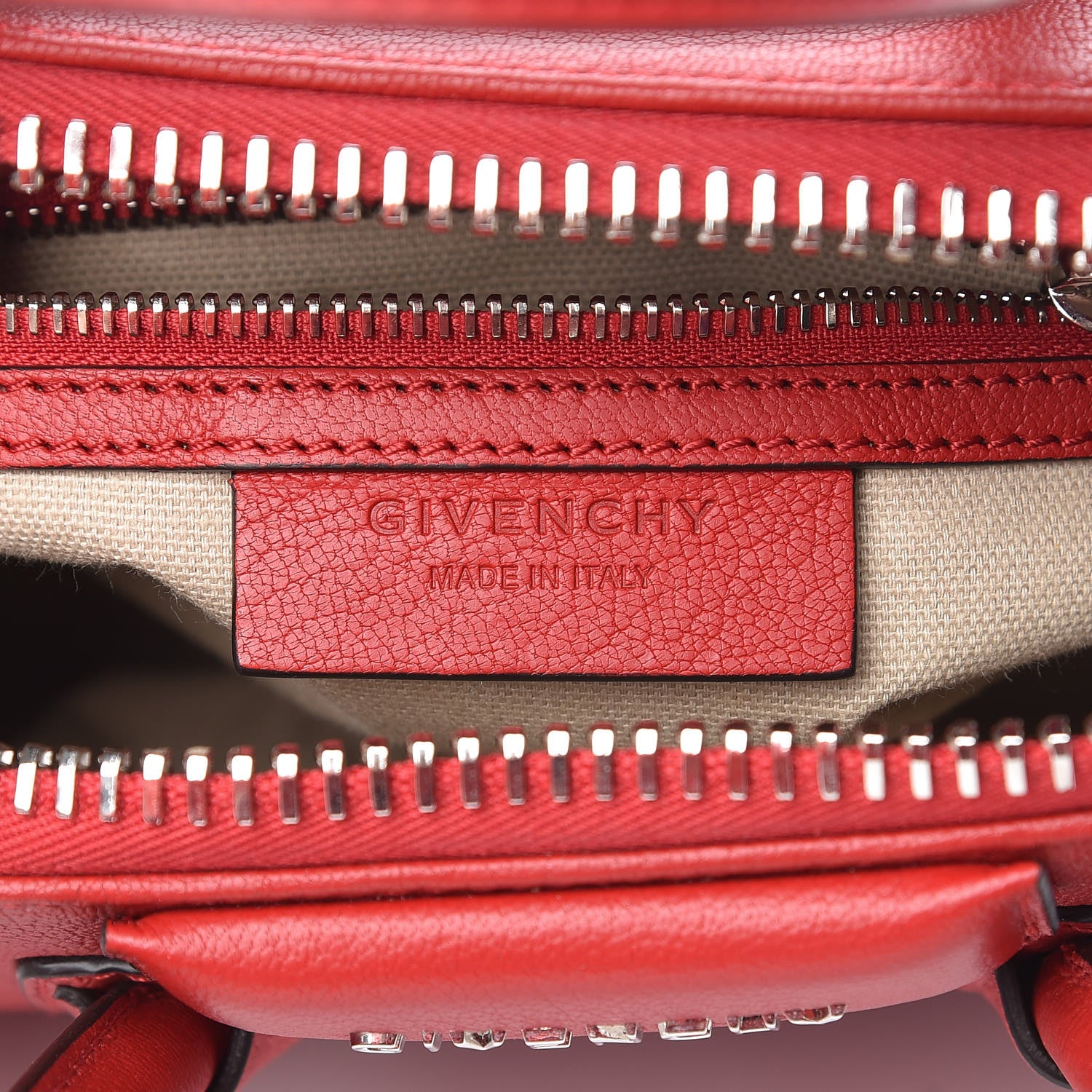 Givenchy Sugar Goatskin Mini Antigona Bright Red 7 of 12