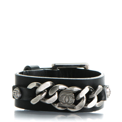 Chanel CC Chain Buckle Bracelet Black 1 of 5