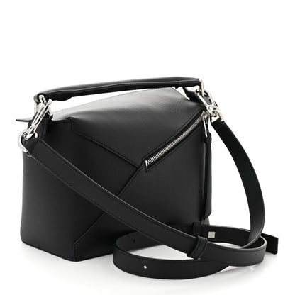 Loewe Calfskin Small Puzzle Edge Bag Black 3 of 9