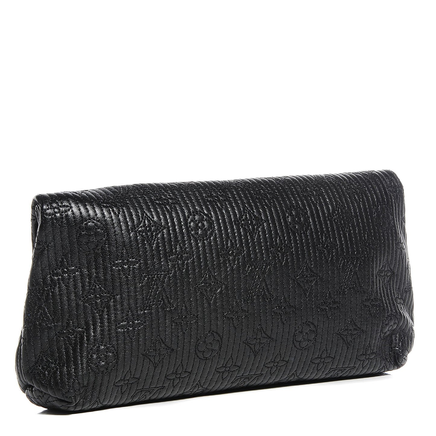Calfskin Quilted Monogram Altair Clutch Black