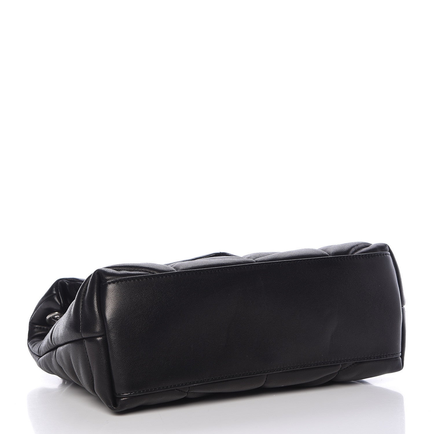 Saint Laurent Lambskin Quilted Small Loulou Puffer Monogram Chain Satchel Black 4 of 15