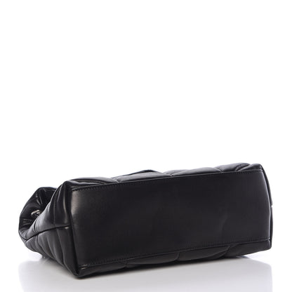 Saint Laurent Lambskin Quilted Small Loulou Puffer Monogram Chain Satchel Black 4 of 15