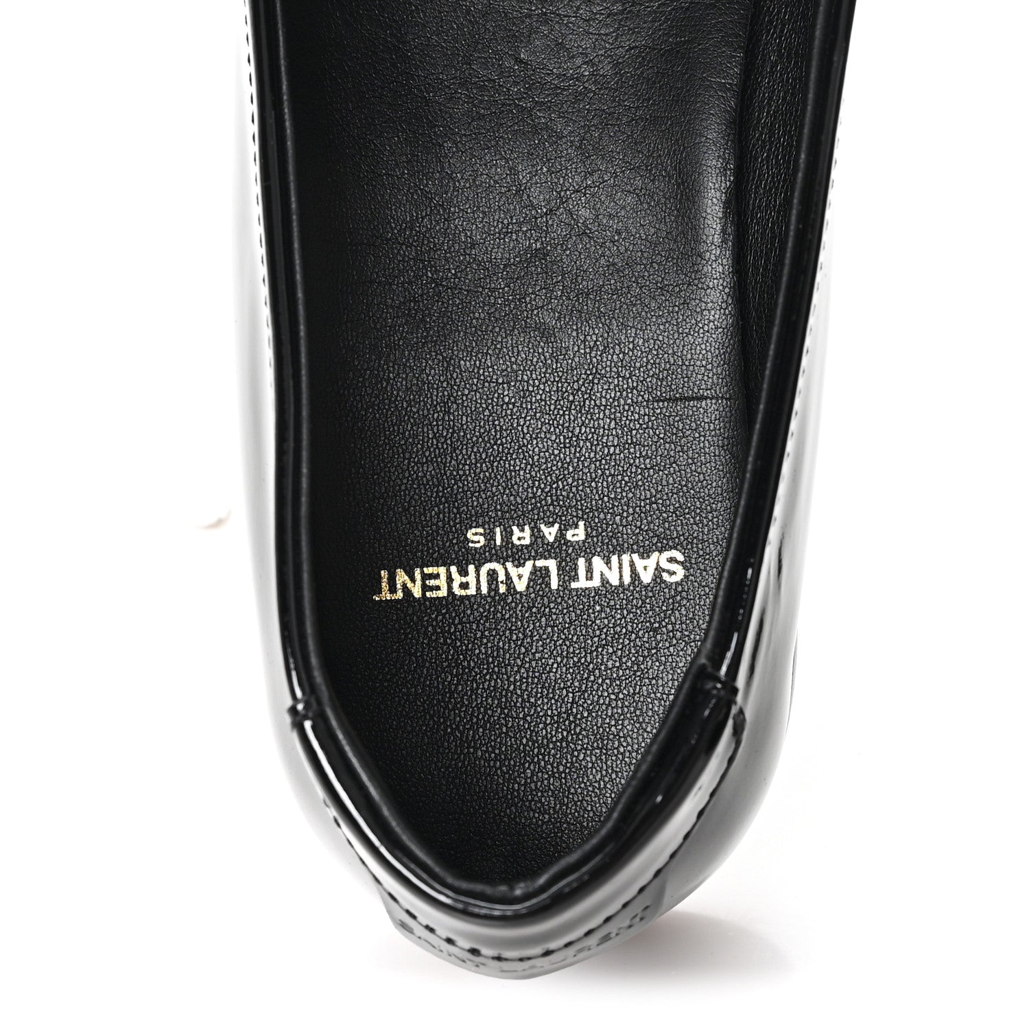 Saint Laurent Patent Le Loafer 15 Penny Slippers 40 Black 8 of 11