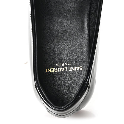 Saint Laurent Patent Le Loafer 15 Penny Slippers 40 Black 8 of 11