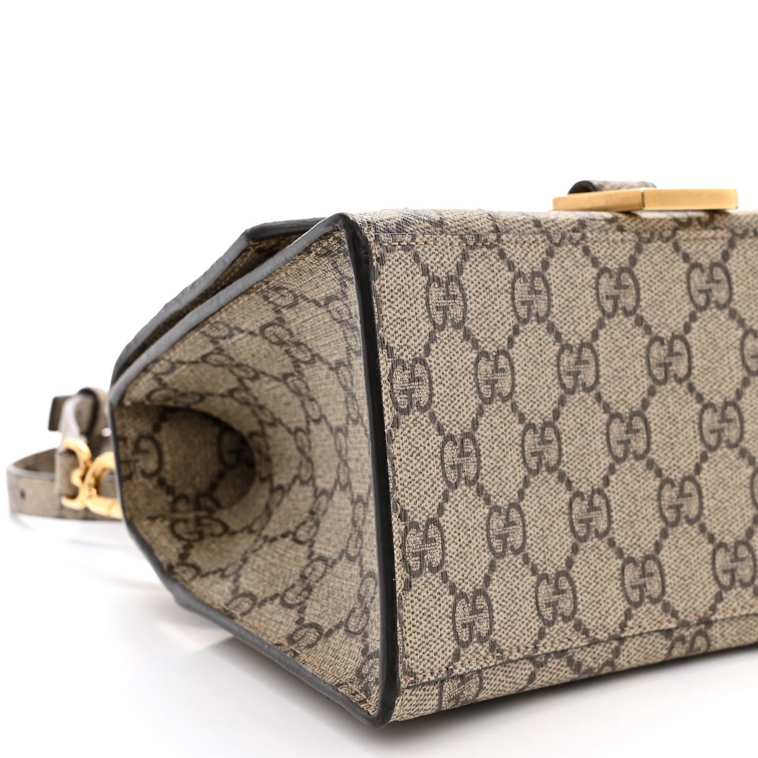 Balenciaga X GUCCI GG Supreme Monogram Small Hourglass Top Handle Bag Beige Ebony 10 of 12