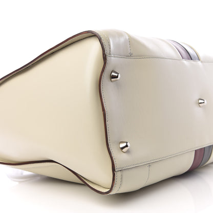 Gucci Calfskin Web Duffle White 6 of 11