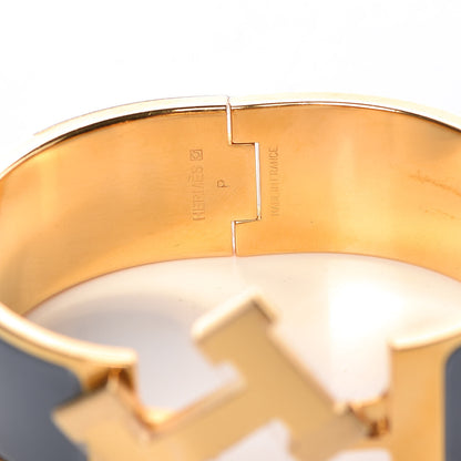 Hermes Enamel Wide Clic Clac H Bracelet PM Slate 5 of 6