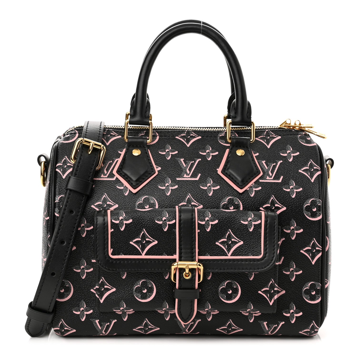 Louis Vuitton Monogram Fall for You Speedy Bandouliere 25 Black 1 of 9