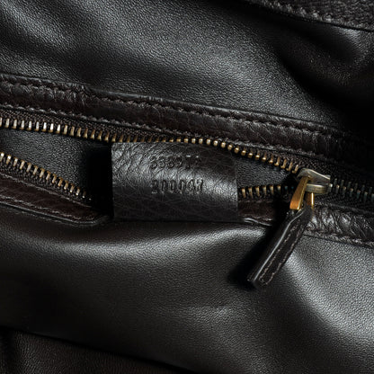 Gucci Deerskin Large Hip Bamboo Shoulder Bag Dark Cocoa 8 of 8