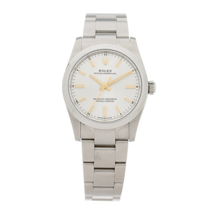 Rolex Stainless Steel 34mm Oyster Perpetual Watch Silver 124200 1 of 4