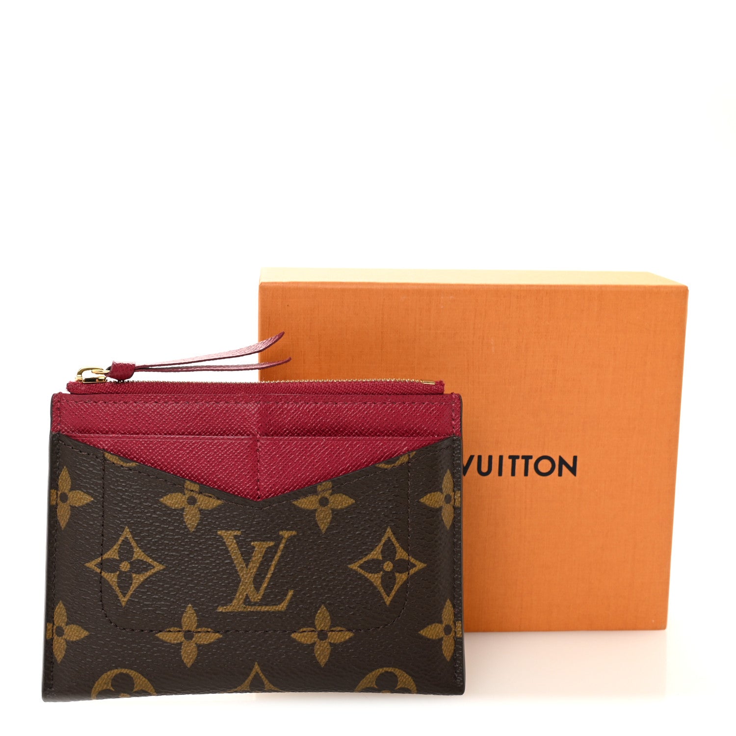 Louis Vuitton Monogram Zipped Card Holder Fuchsia 1829307