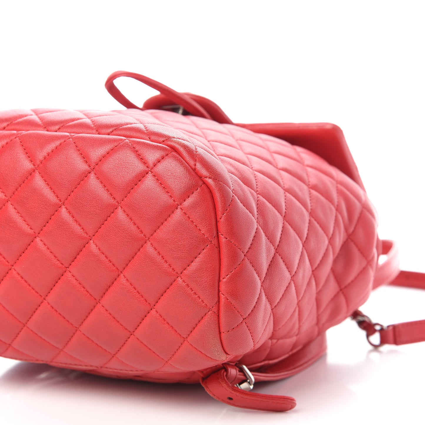 Lambskin Quilted Small Urban Spirit Backpack Red