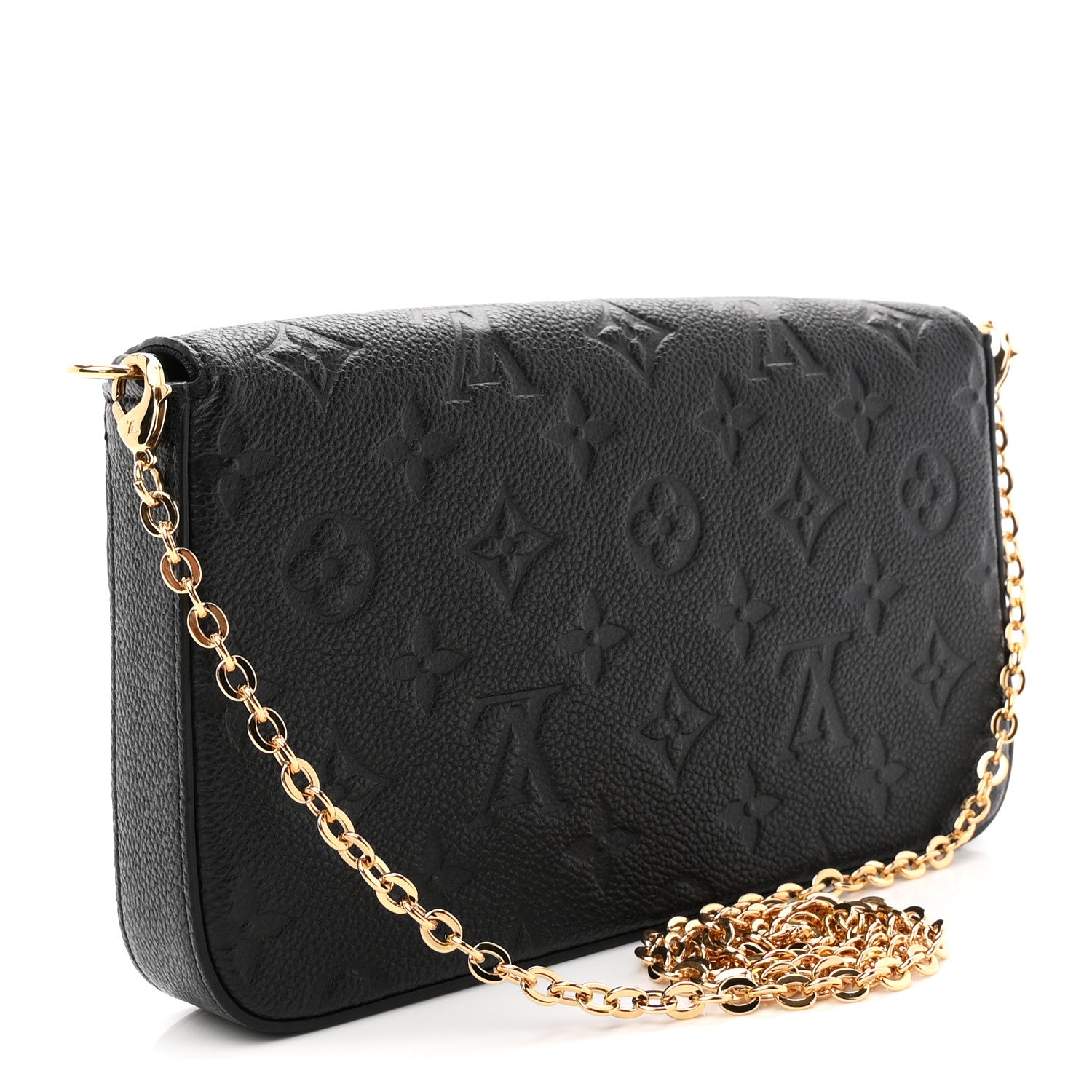 Louis Vuitton Empreinte Pochette Felicie Chain Wallet Black 4 of 11