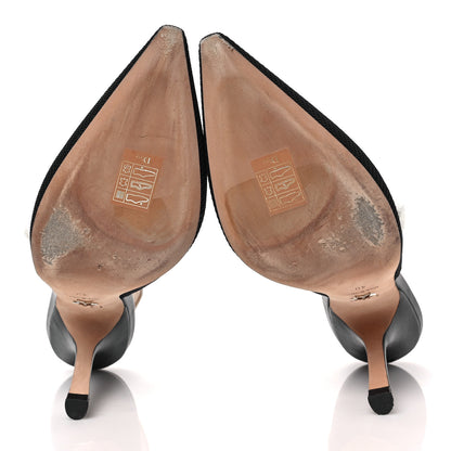 Christian Dior Technical Canvas Ribbon J'Adior Slingback 100mm Pumps 40 Black 5 of 8