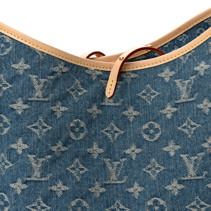 Louis Vuitton Monogram Denim CarryAll MM Blue 8 of 12