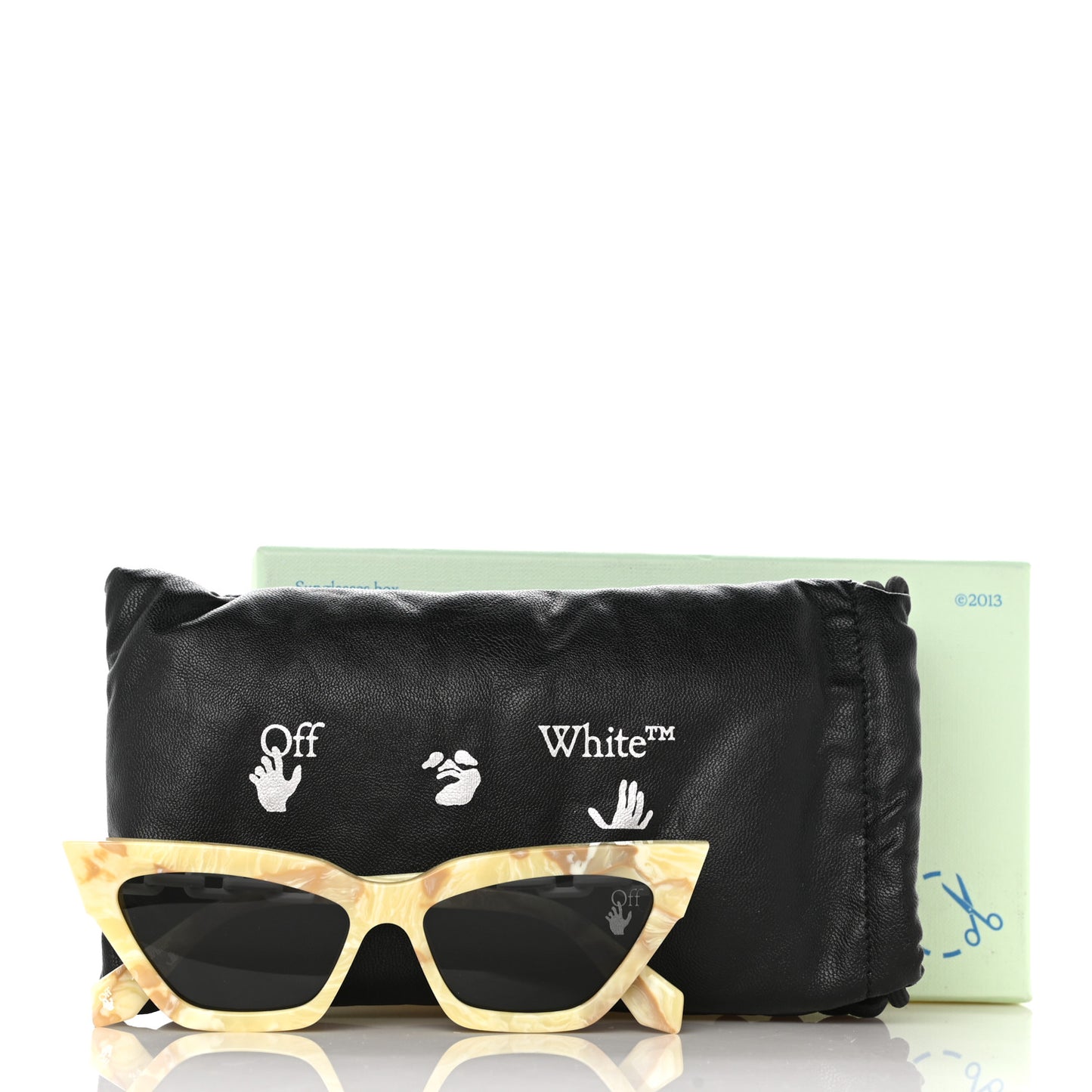 Acetate Marble Nina Sunglasses Beige