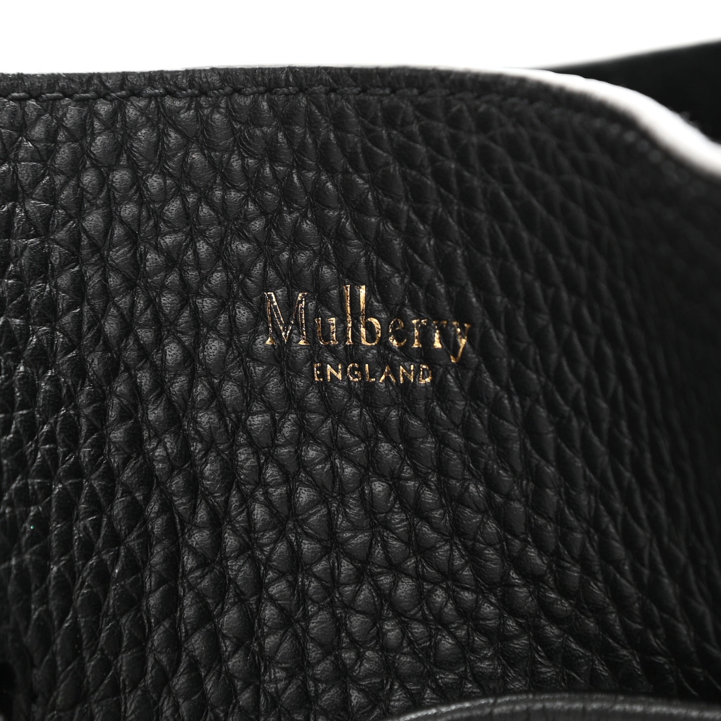 Heavy Grain Calfskin Small Millie Tote Black