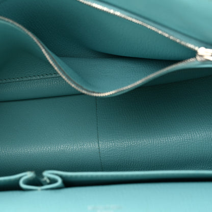 Hermes Taurillon Clemence Jypsiere 34 Bleu Atoll 5 of 14