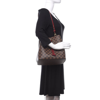 Louis Vuitton Damier Ebene Neonoe MM Cherry Berry 3 of 12