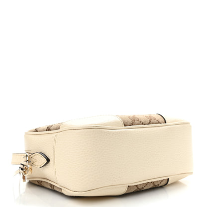 Gucci Monogram Dollar Calfskin Mini Bree Messenger Bag Beige Ebony Avoire 4 of 14