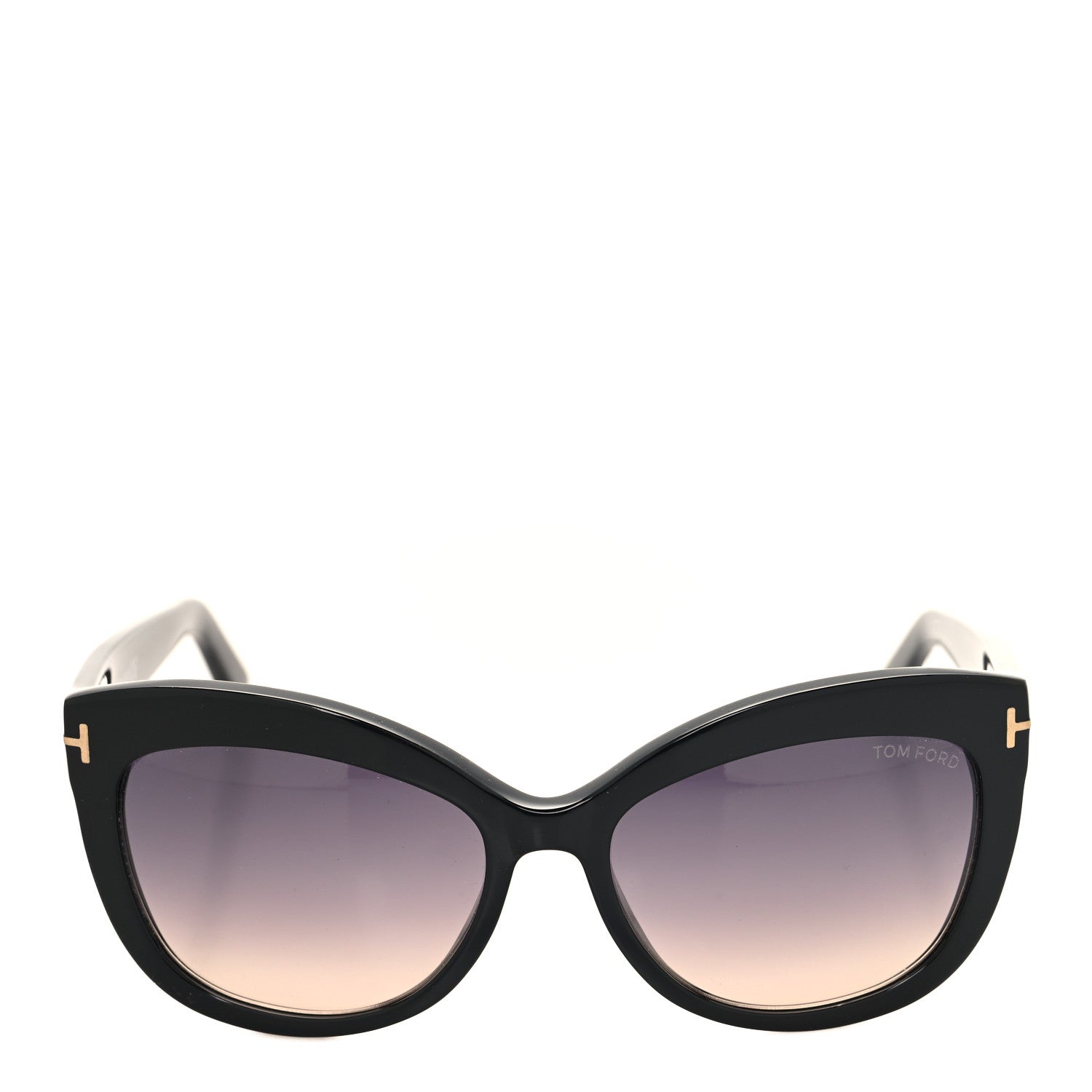 Tom Ford Acetate Alistair Cat Eye Sunglasses TF524 Black 2 of 7