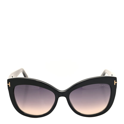Tom Ford Acetate Alistair Cat Eye Sunglasses TF524 Black 2 of 7