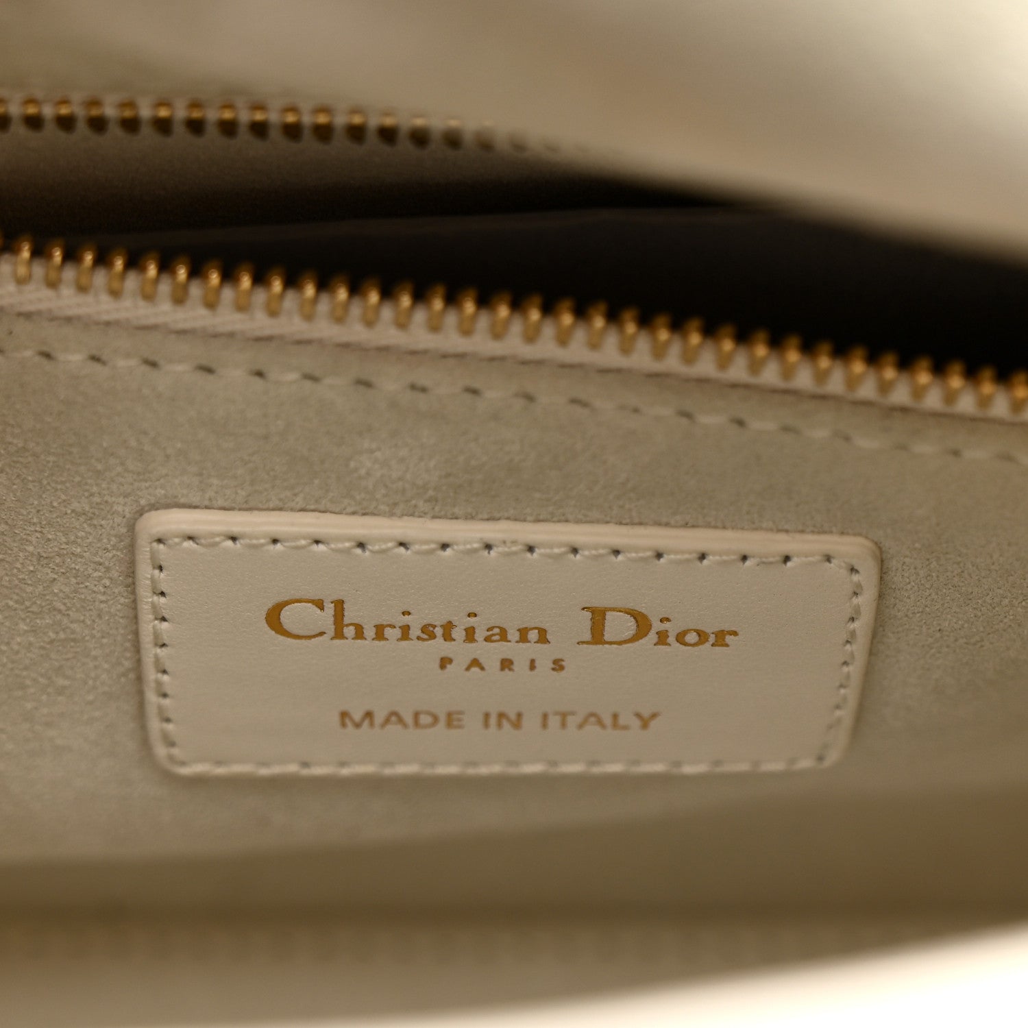 Christian Dior Lambskin Cannage Small My ABCDior Lady Dior Latte 6 of 10