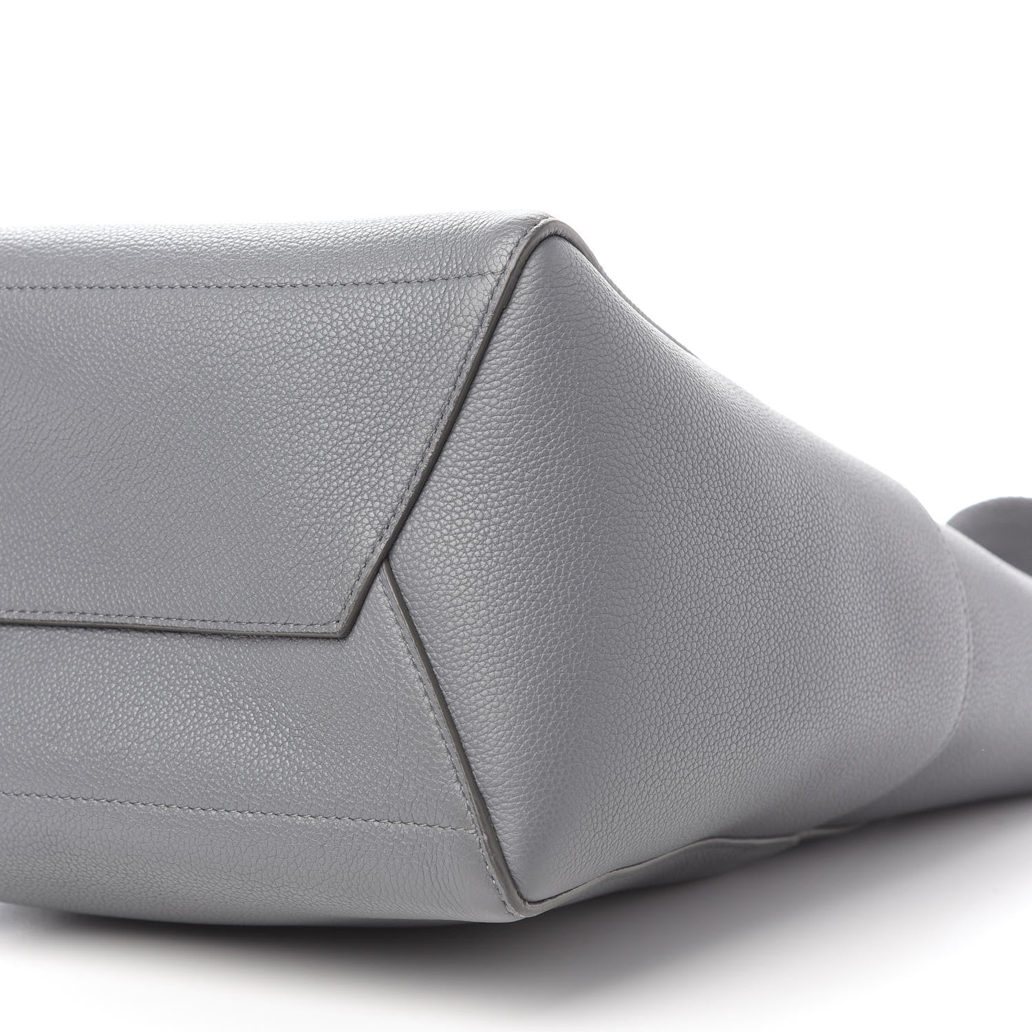 Celine Soft Grained Calfskin Sangle Bucket Bag Grey 9 of 11
