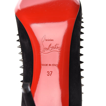 Christian Louboutin Veau Velours Anjalina 85 Pumps 37 Black 6 of 9